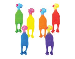 Molded PVC Chirping Chickens Set of 6