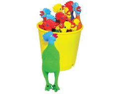 Bucket of 6 PVC Chickadees