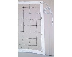 Carron Competition Volleyball Net, Steel Cable, Rope Bottom