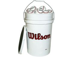 72 Wilson A1010 baseballs w/ bucket