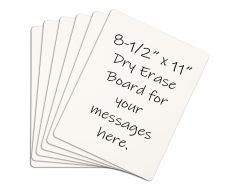 Blank Dry Erase iCards - Set of 6