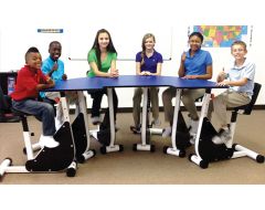 Kinesthetic 5-person Pedal Desk (Half-Moon)