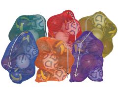 Heavy Duty Mesh Ball Bags  6-Color Set
