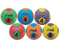 Rhino Max Rubber Size 4 Soccer Ball Set of 6