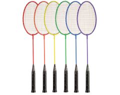 Steel Badminton Rackets 6 Color Set