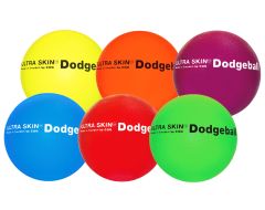 Ultra Skin Neon Colored Foam Dodgeball 6-Color set of 6