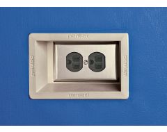 Porter Gray Molded Insert for Single Gang Box