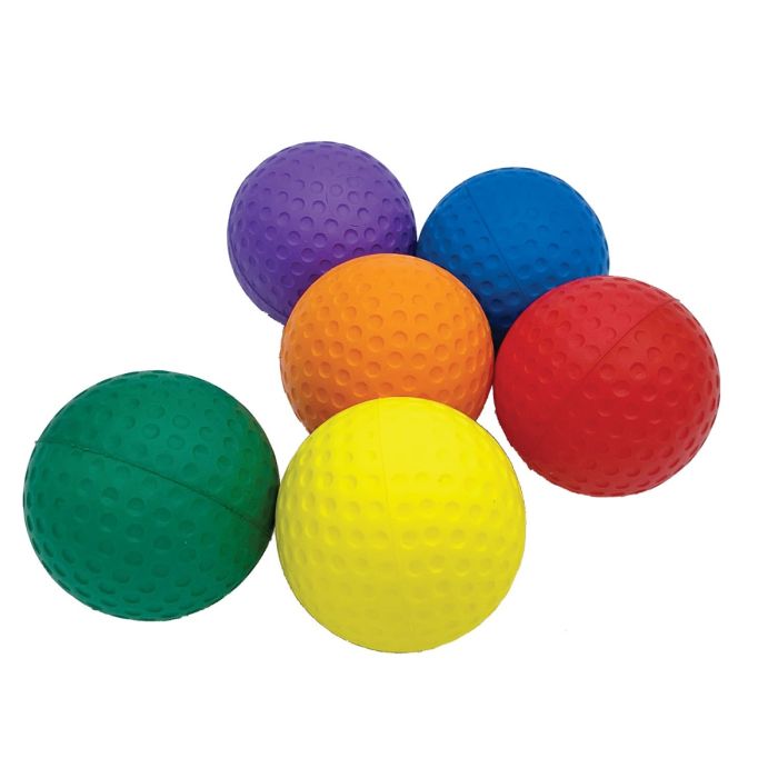 Ultra Skin Oversized Foam Golf Balls Set of 6 Colors