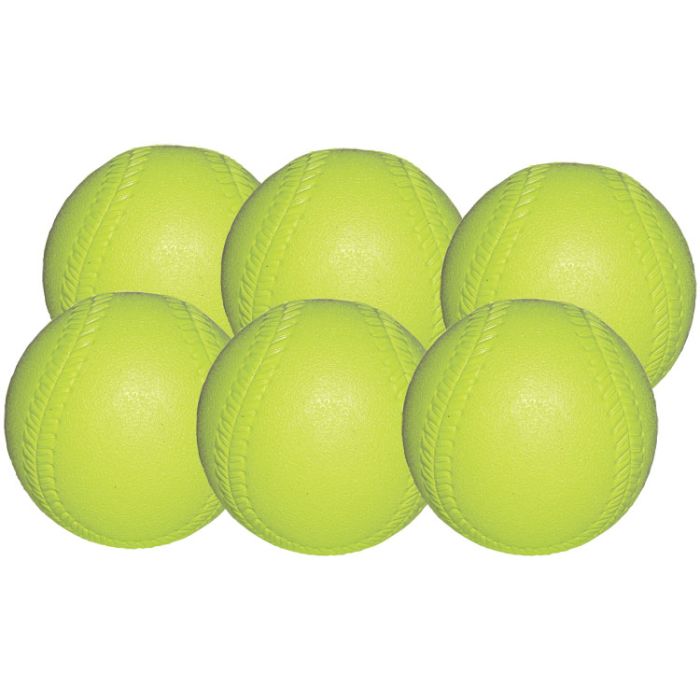 Pack of 6 Extra Soft Sponge Foam Softballs
