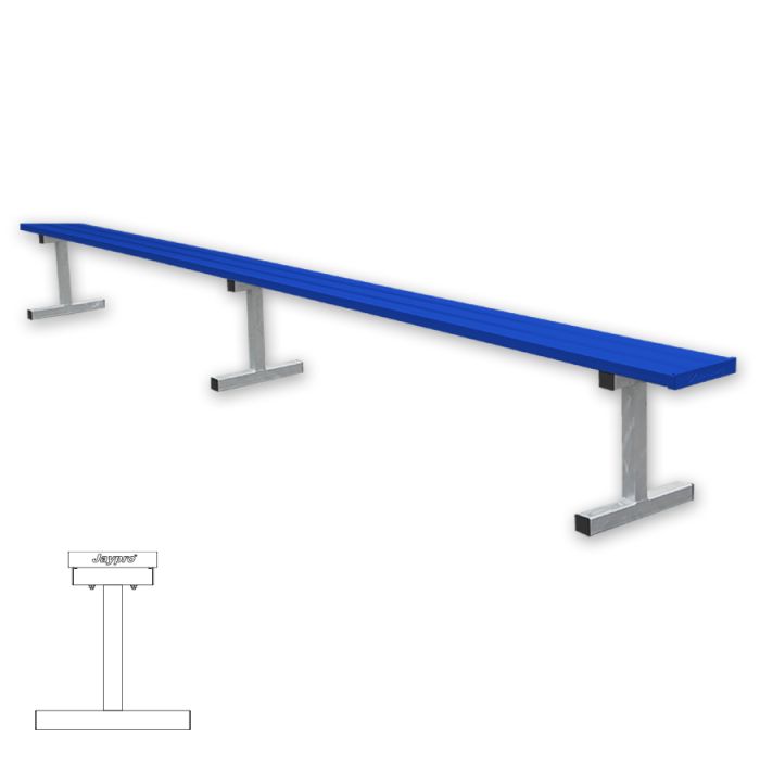 15'L Portable Powder-Coated Bench without Back