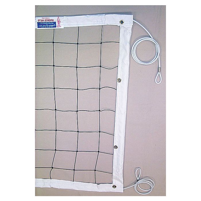 Carron Competition Volleyball Net - Steel Cable Top and Bottom
