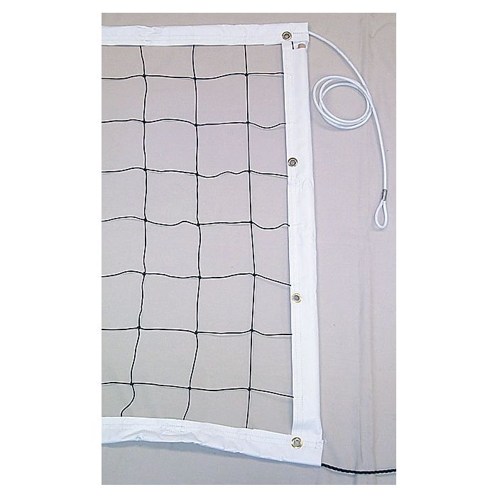 Carron Competition Volleyball Net, Steel Cable, Rope Bottom
