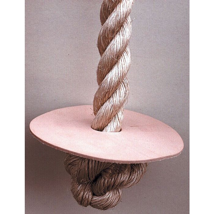 Turk's Head Knot w/ Leather Seat for synthetic ropes