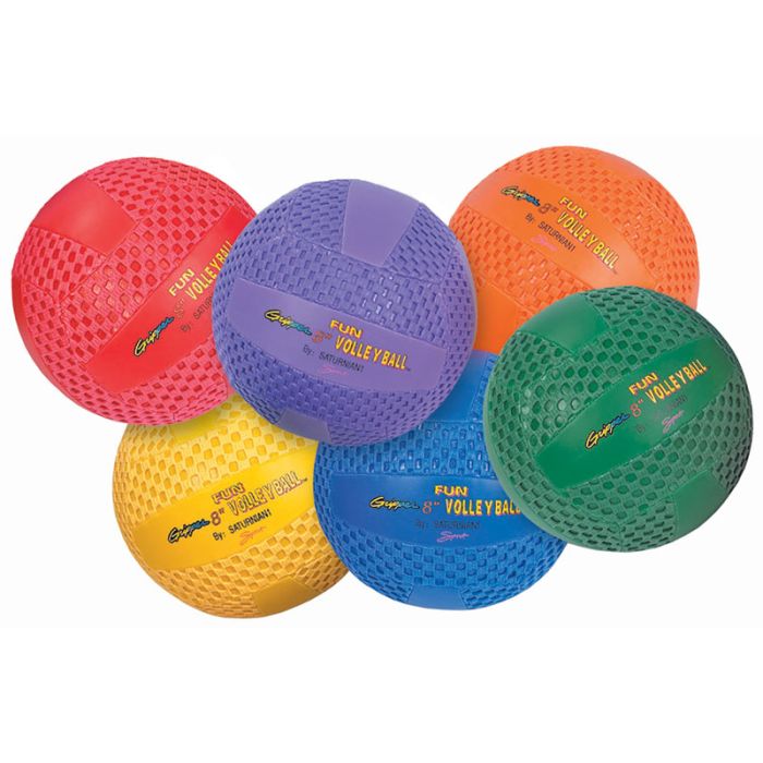 Fun Gripper 8" Volleyballs set of 6