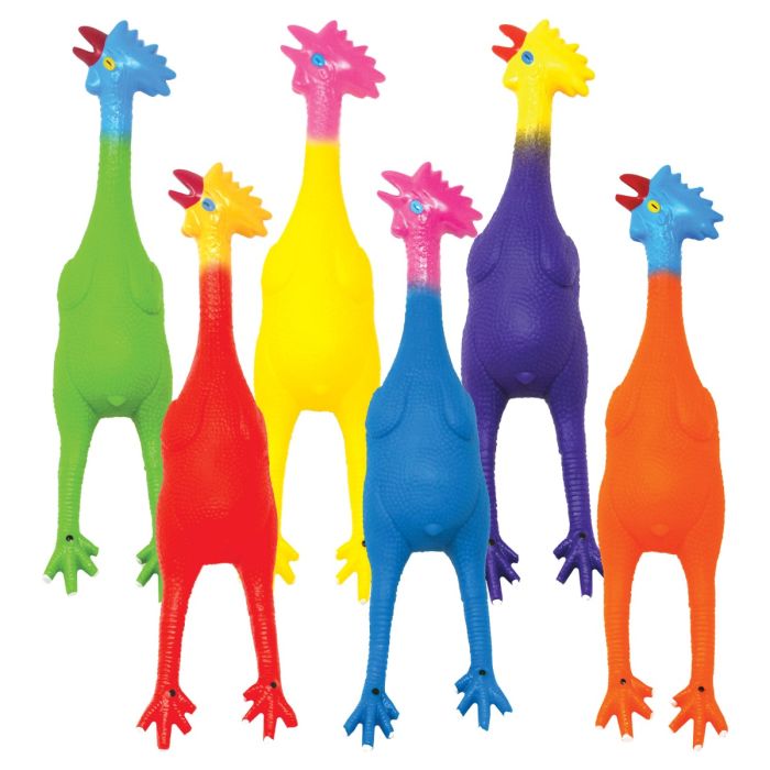 Molded PVC Roosters 6-Color Set