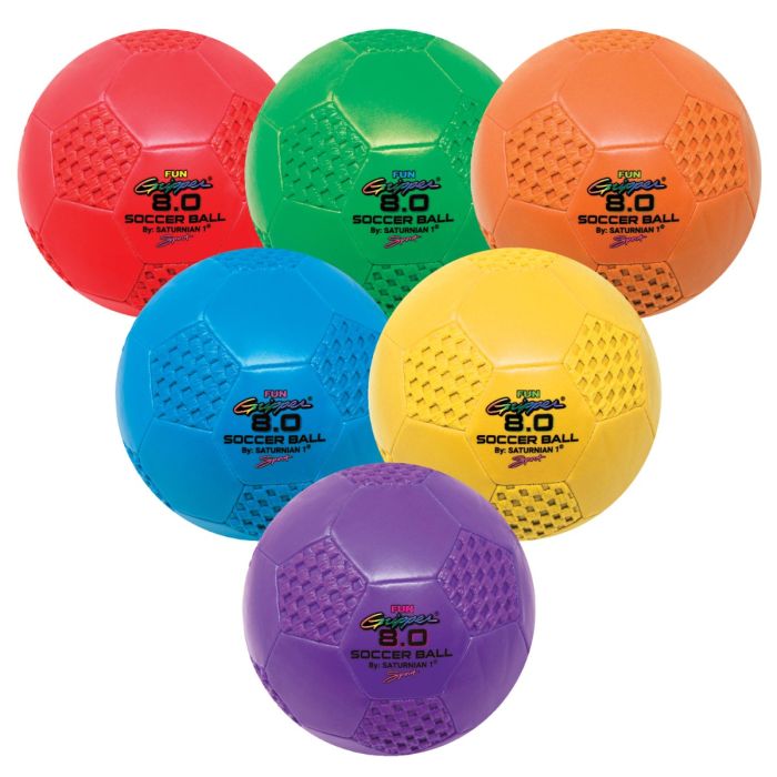 Fun Gripper 8" Soccer Ball set of 6