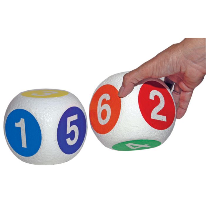 Numbered  Foam Dice - Pair