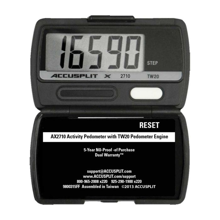 Accusplit Accelerometer Pedometer Black