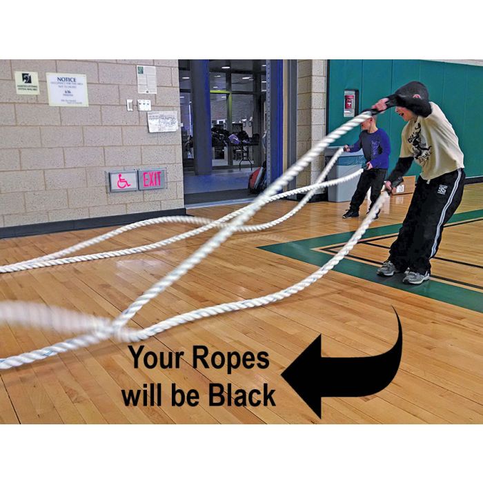 Children's Power Conditioning Rope 1" Black Polydac 30'L
