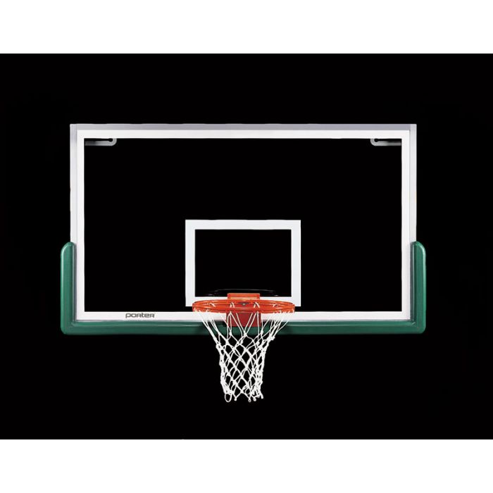 Porter Center-Strut Rectangular Glass Backboard Package
