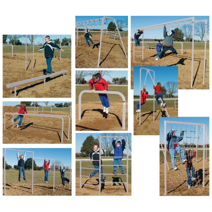 Nine-Unit Galvanized Course w/ Full Size Horizontal Ladder