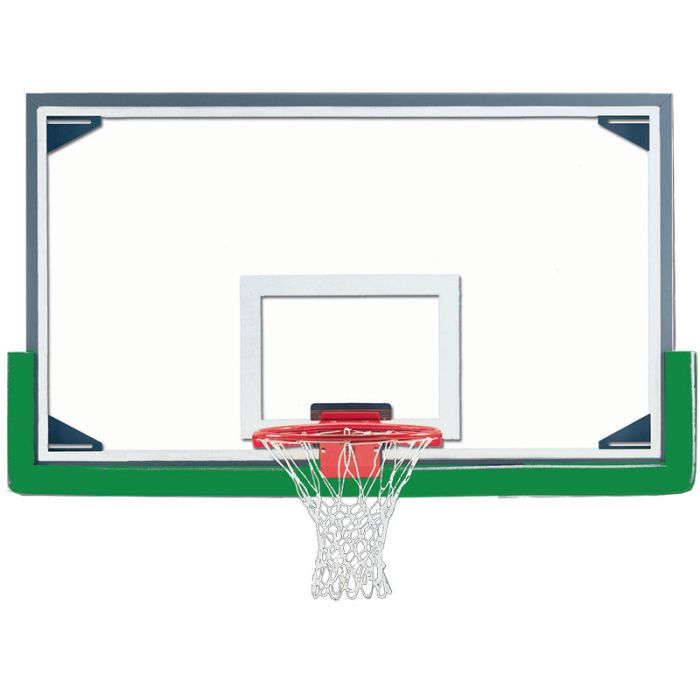 Gared Aluminum-Framed 42" Glass Basketball Backboard