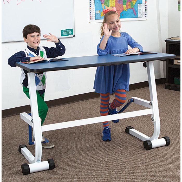 Kinesthetic 2-person Standing Desk w/ Foot Fidget