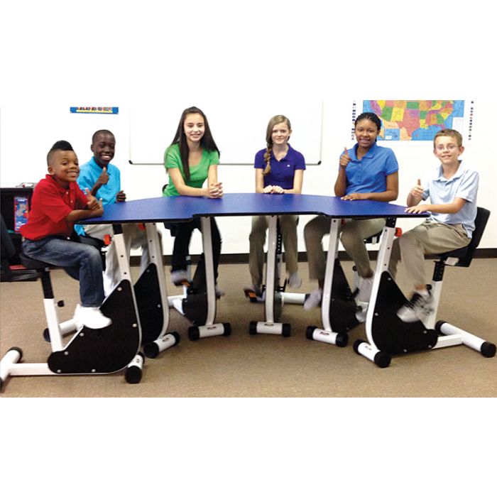 Kinesthetic 5-person Pedal Desk (Half-Moon)