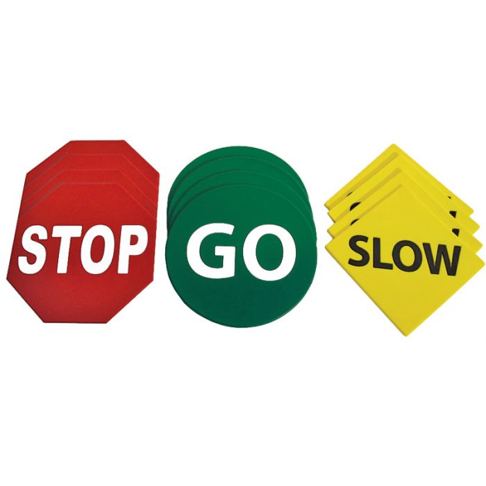 Traffic Signs Poly Markers (Set of 12)