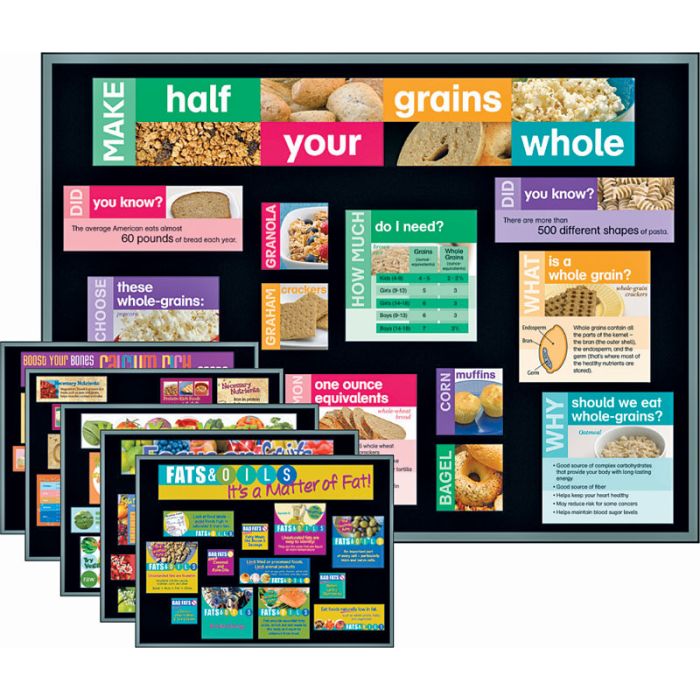 Food Groups Bulletin Board set of 6
