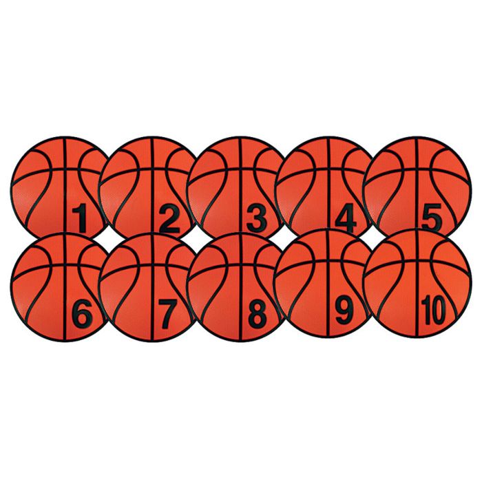12" Numbered Basketball Trainer Spots