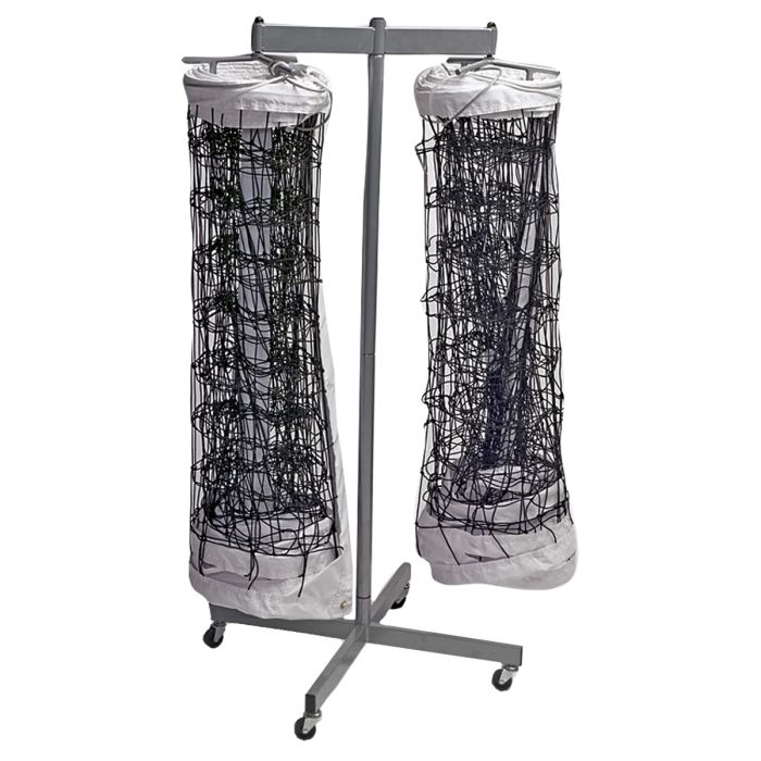 Double Volleyball Net Storage Rack