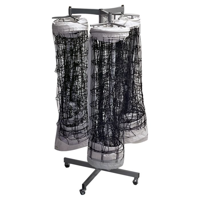 Triple Volleyball Net Storage Rack