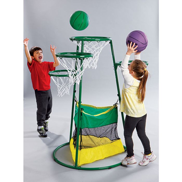 Adjustable Multi-Ring Basketball Stand
