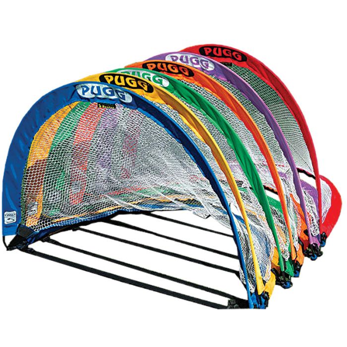 Pugg 6' Soccer Goals, Set of 6 in 6 colors