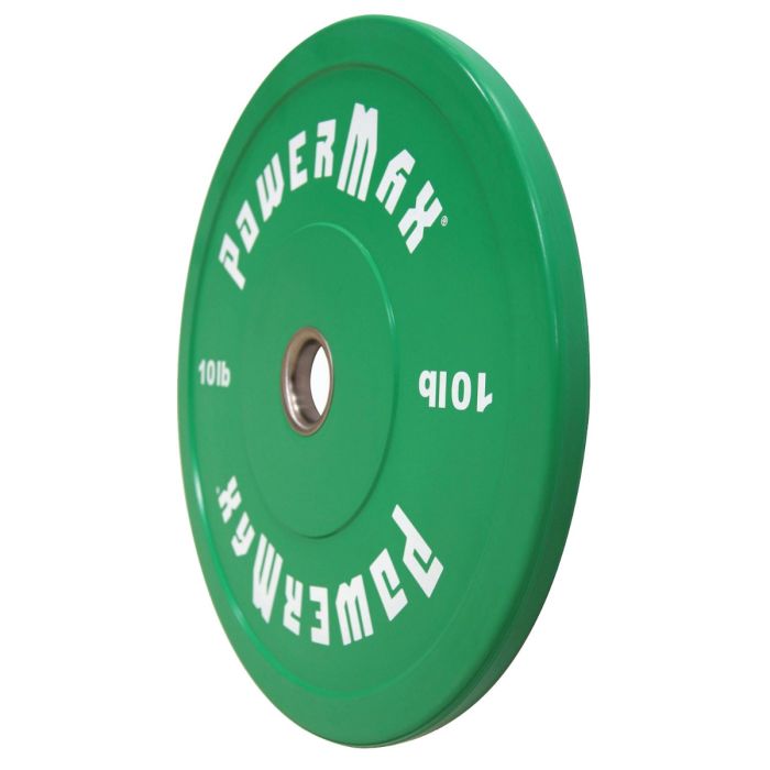 Pair of GREEN 10-lb. Olympic Bumper Plates