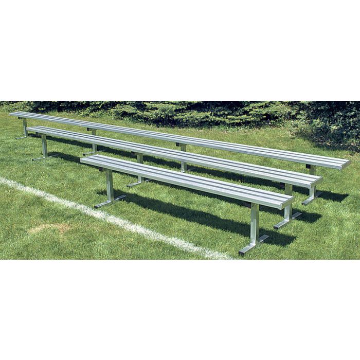 15'L Surface-Mounted Unpainted Bench