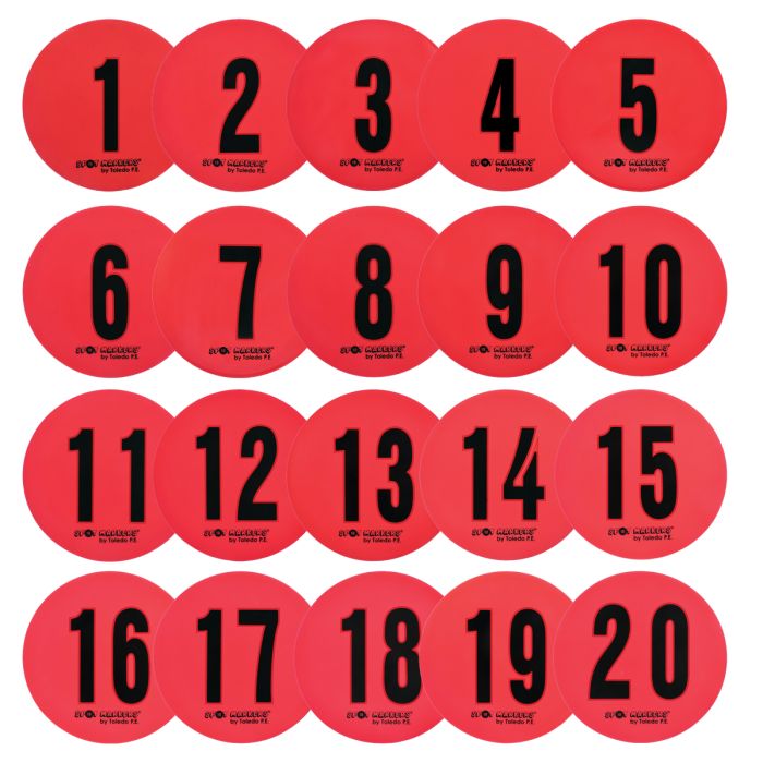 Deluxe Numbered 9" Spot Markers
