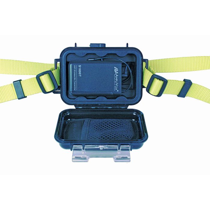 AmpliVox Waterproof Wireless Microphone Transmitter Case