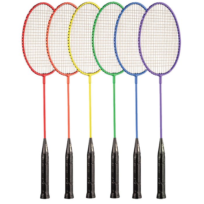 Steel Badminton Rackets 6 Color Set