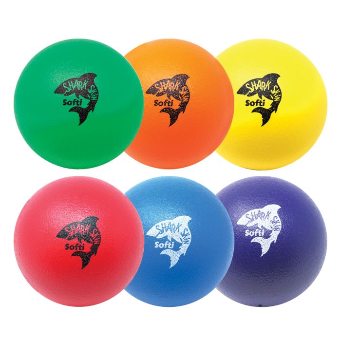 Shark Skin Softi 6-Color Foam Ball Set