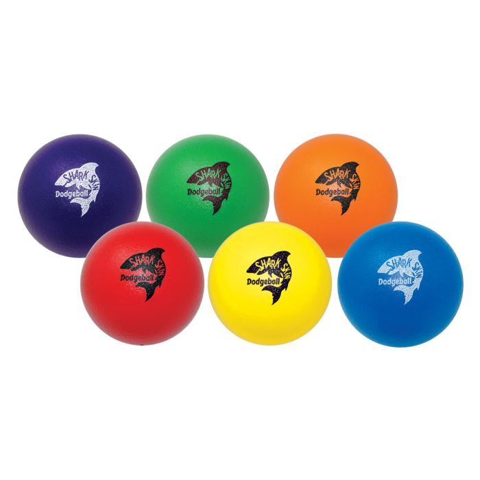 Shark Skin Dodgeballs 6-Color Foam Ball Set