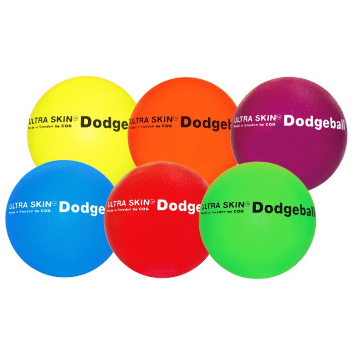 Ultra Skin Neon Colored Foam Dodgeball 6-Color set of 6