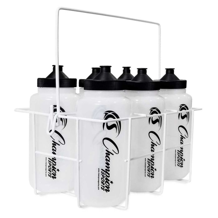 6 Water Bottles & Carrier Set