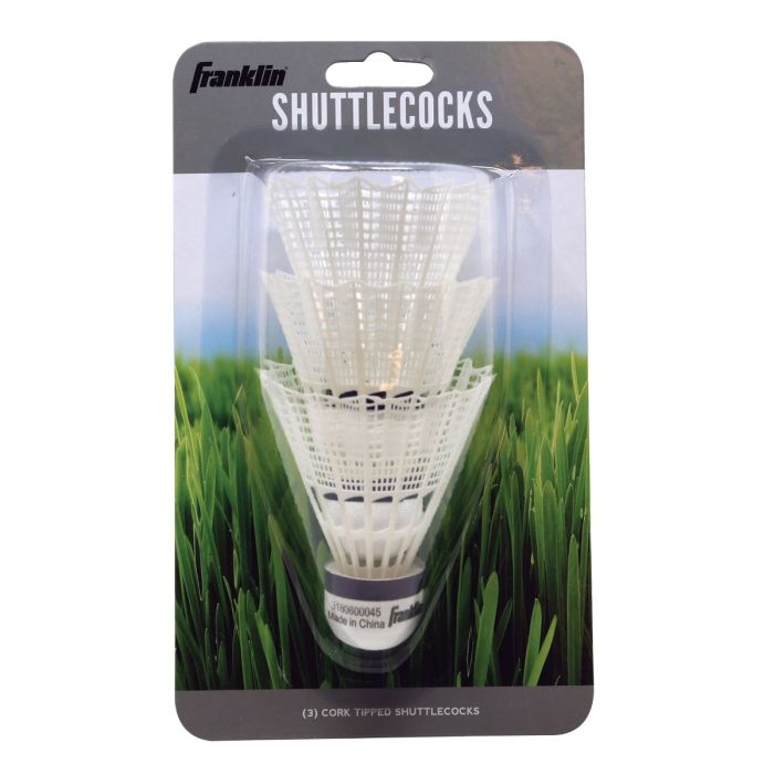 White Nylon Shuttlecocks - Set of 3