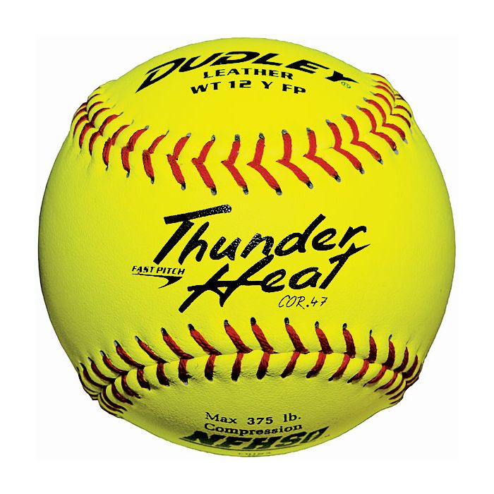 Dudley WT12YFP Thunder Leather NFHS case of 72 .47/375 Softballs