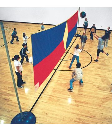 Look-Up Volleyball Net