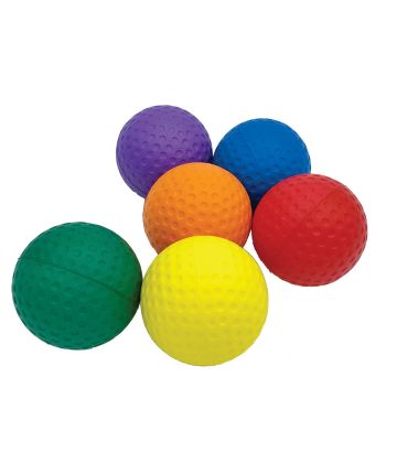 Ultra Skin Oversized Foam Golf Balls Set of 6 Colors