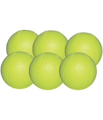 Pack of 6 Extra Soft Sponge Foam Softballs