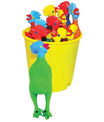 Bucket of 6 PVC Chickadees